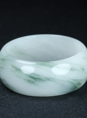 高端天山翠手镯加宽女轮胎款金丝玉镯子新疆玉石戈壁玉佘太翠手镯