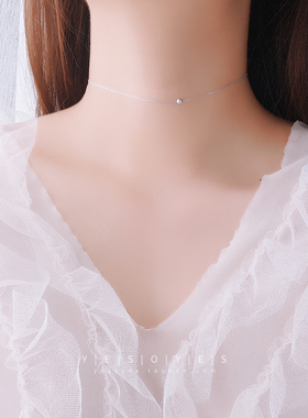925纯银转运珠项链女脖子饰品