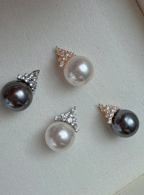 纯银明星同款冰雪女王珍珠吊坠