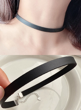 多种粗细可选百搭皮绳项圈choker