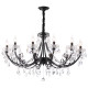 American French light luxury retro iron crystal chandelier