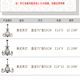 Living room clothing store wedding American crystal chandelier light luxury