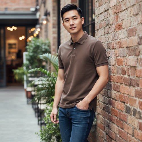 高端系列~保罗POLO衫男士短袖T恤夏季纯棉做旧翻领宽松纯色休闲 - 图2