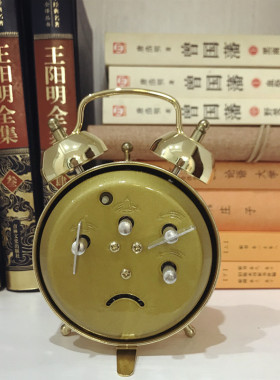 机芯手动双铃老人钟滴答怀旧发条