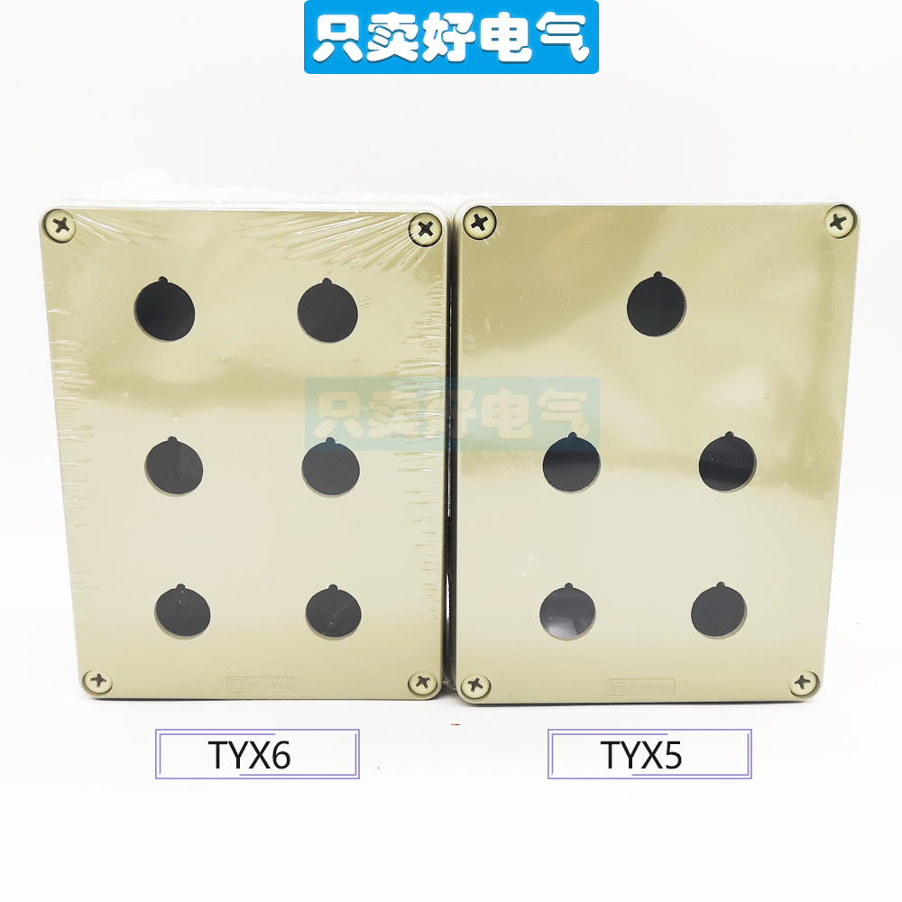 TAYEE上海天逸电器开关盒TYX1防水ABS 2位按钮盒2 3 4孔 TYX1S 1P - 图1