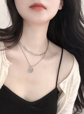 龙息石仿欧泊魔幻偏光镭射吊坠