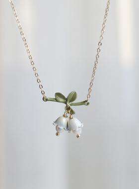 SUZEE淡水珍珠铃兰项链