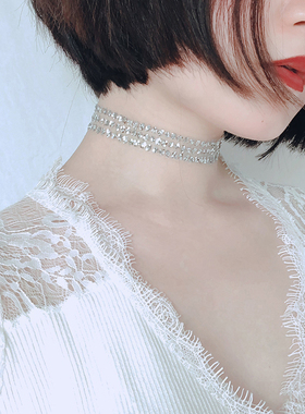 轻薄纱布丝带闪钻亮片仙女风复古