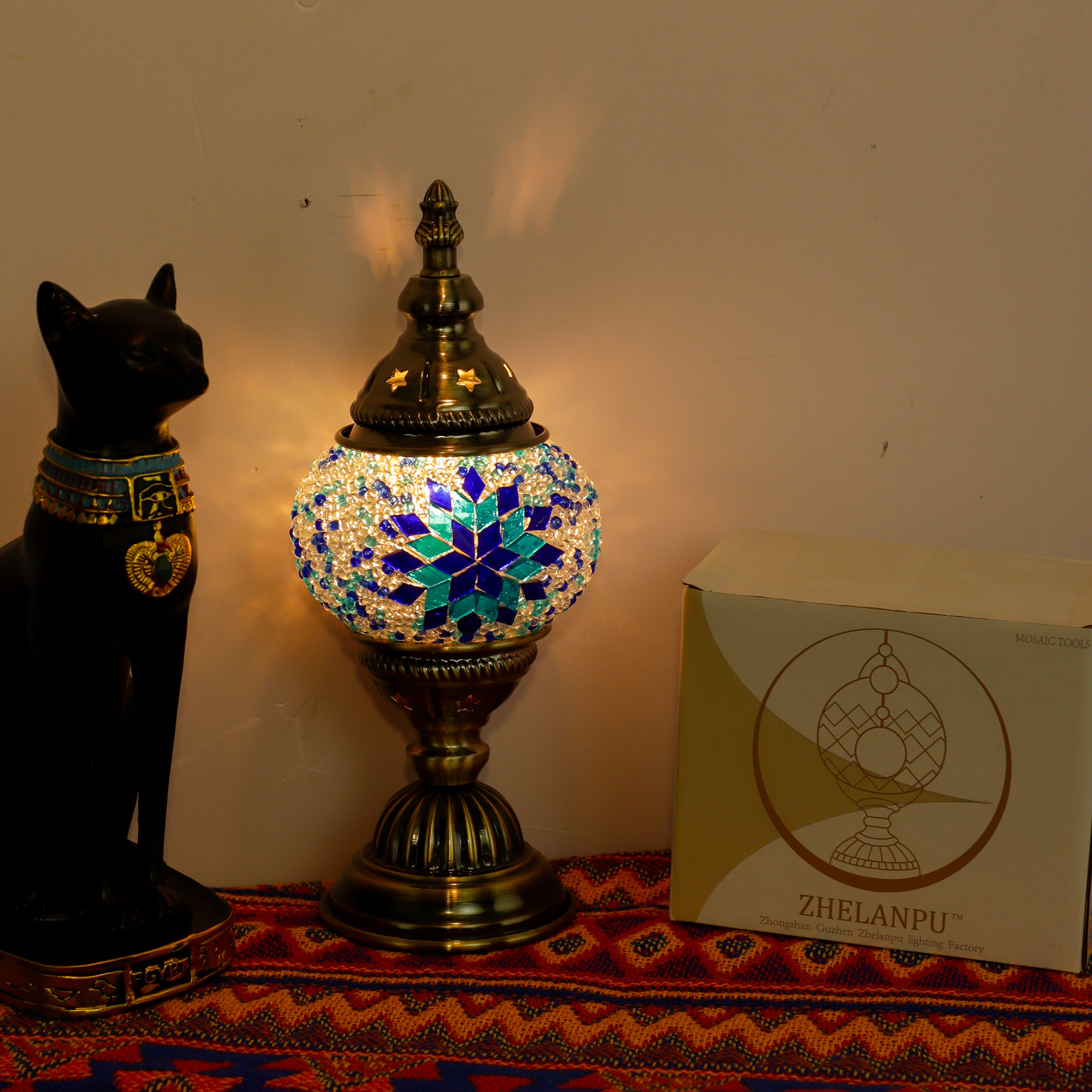 手工DIY马赛克节假日活动创意亲子互动情侣礼物手工材料包小台灯