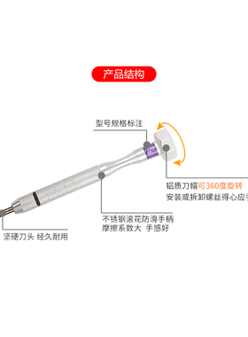 眼镜螺丝刀套装 九支装带底座眼镜维修工具一字十字梅花套筒耐用