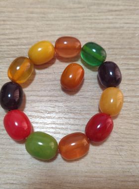 中东蜜蜡多宝桶珠手串1时尚饰品个性配件