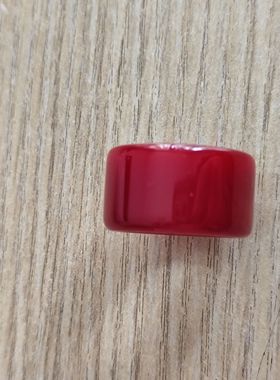 中东蜜蜡枣红丝蜡戒指筒戒时尚饰品