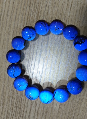 天然琥珀蜜蜡缅甸琥珀海藻珀药珀矿珀15mm手串阳光下变兰多彩特价