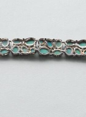 镶嵌绿松石情侣饰品手链特价包邮