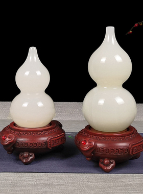 白玉招财福禄新中式博古架可旋转