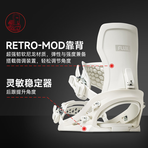 【现货】ACE雪具W27 FLUX XF固定器全能公园自由滑刻男女款装备CV - 图1