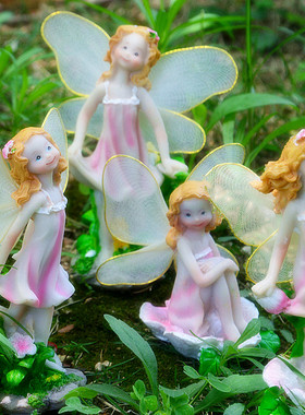 diy微景观园艺柜台人物模型