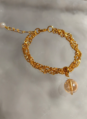 镀真金保色手链茗树奇遇重工