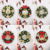 Christmas decorations flower ring door hanging flower ring Christmas tree ring hanging decoration pendant door decorated with hanging decoration creative scene arrangement