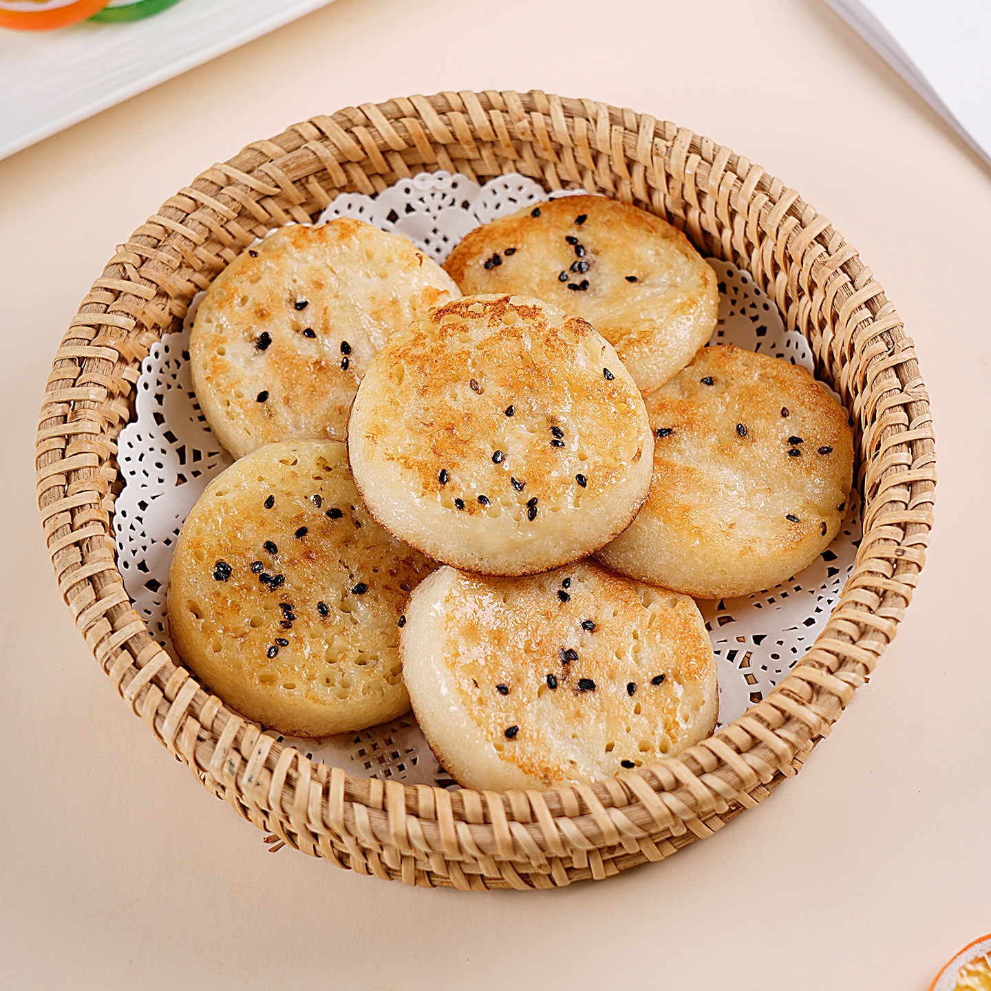甜酒饼350g煎面饼速食芝麻饼加热即食学生儿童早餐半成品懒人点心,淘宝优惠券,粉丝福利购,淘宝优惠卷