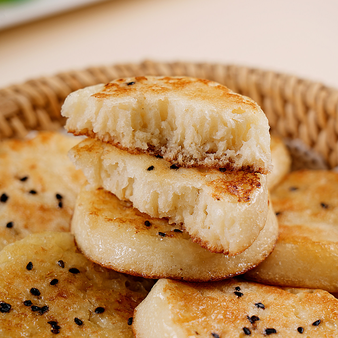 甜酒饼350g煎面饼速食芝麻饼加热即食学生儿童早餐半成品懒人点心,淘宝优惠券,粉丝福利购,淘宝优惠卷