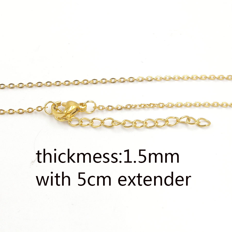 RUMNVNTY  不锈钢链条项链 Cable Chains necklace 60cm  ins简约 - 图2