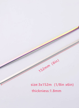 diy现货镜面开口长条多规格手镯