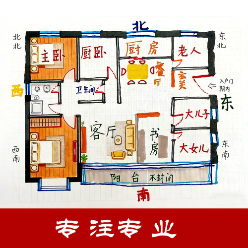 户型分析户型家居布局买房子选房屋设计看家宅办公室住宅缺角设计 - 图0