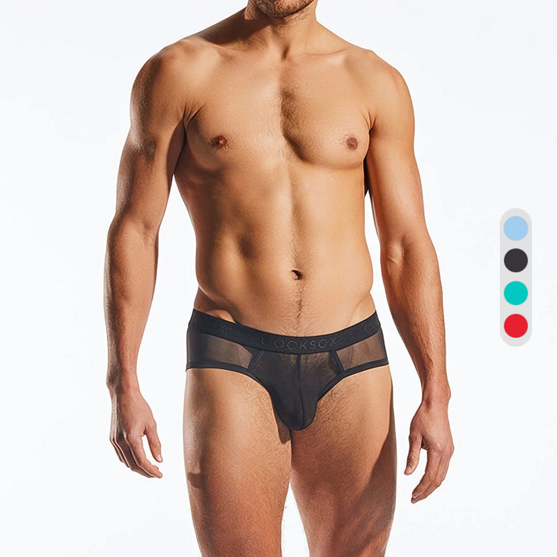 COCKSOX 性感细纱网透视男士三角内裤高弹透气U凸立体大囊袋 CX76,淘宝优惠券,粉丝福利购,淘宝优惠卷