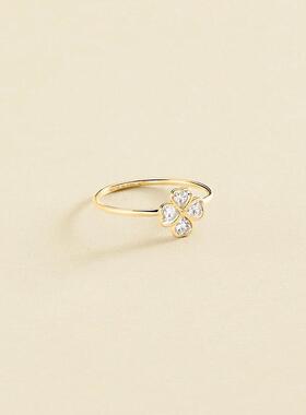 西班牙AGATHA瑷嘉莎幸运四叶花系列项链女 四叶草手链戒指高级感