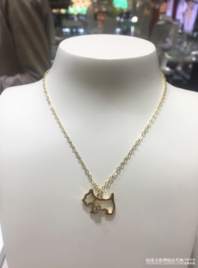 西班牙正品购嘉莎18K玫瑰金金项链