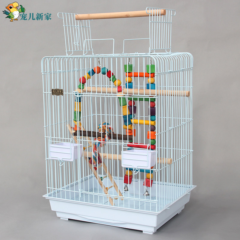 大型鹦鹉笼子家用大号大空间鸟笼子别墅豪华活鸟鸟笼通用加粗型_虎窝淘