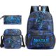 Avatar 2 film and television peripheral school bag backpack plaid canvas bag travel leisure bag male and female student school bag