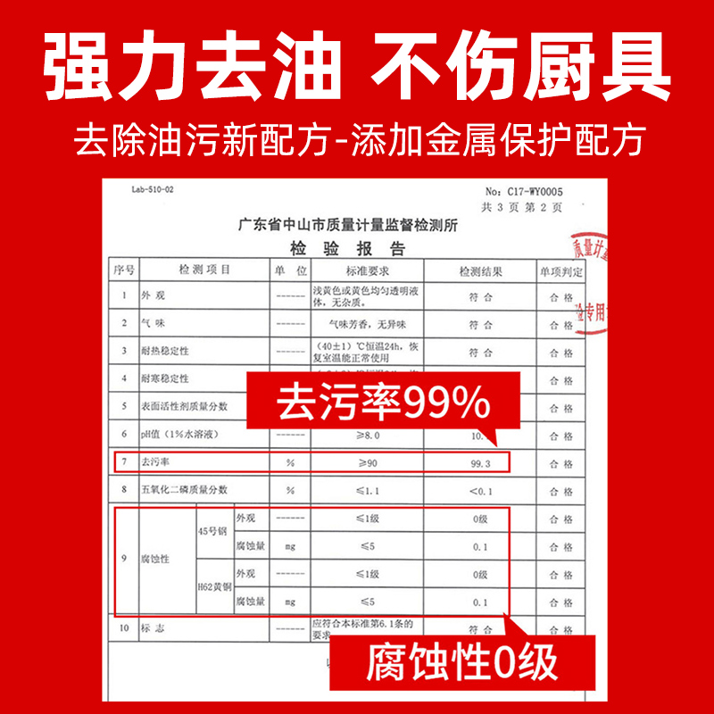 商超同款亮晶晶油烟机清洗剂去油污重油污去除油渍免拆油污净500g-图3