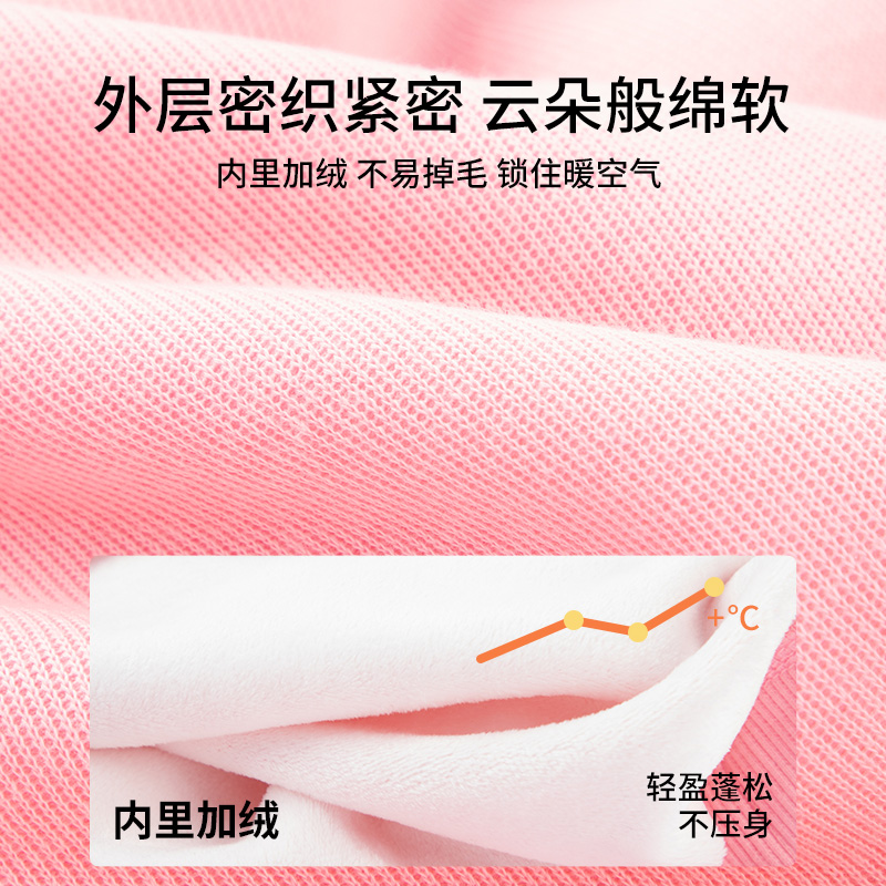 青蛙王子童装女童冬季加绒卫衣套装儿童冬装保暖上衣卫裤两件套 - 图2