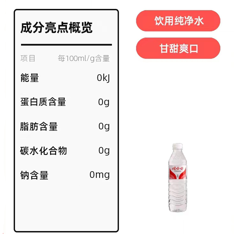 娃哈哈矿泉水饮用纯净水596ml*8*16*24瓶 哇哈哈纯净水多省包邮 - 图1