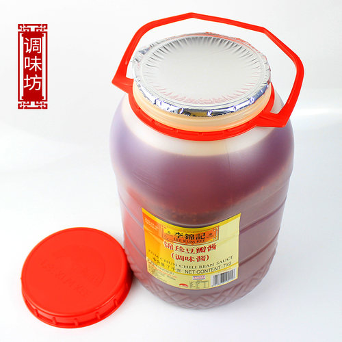 包邮李锦记锦珍豆瓣酱7kg7千克餐饮装烧烤酱香饼红油免剁打碎加细 - 图0