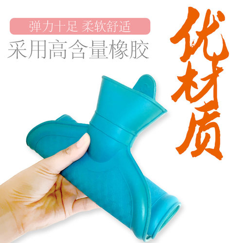正品上海永字牌热水袋橡胶大号充水注水加厚防爆暖水袋环保暖手宝 - 图2