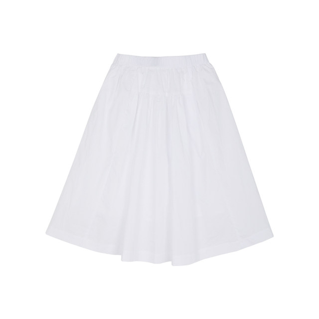 Girls' skirts Children's skirts Cotton-sensory pure white skirts