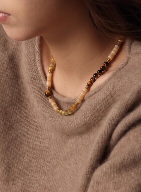 原创小众高级天然石项链！