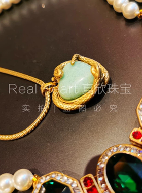 意大利风格中古饰品经典项链女小众设计高级感手工精致独特气质