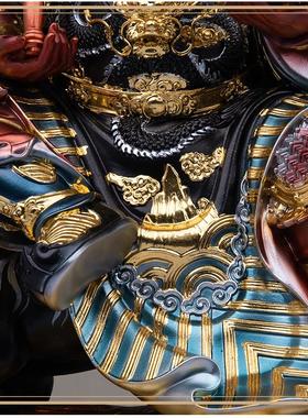 武财神赵公明神像骑虎中路摆件