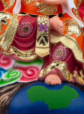 树脂地母娘娘中式桌面彩绘摆件