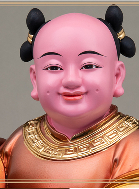 招财进宝童子侍者树脂供奉摆件