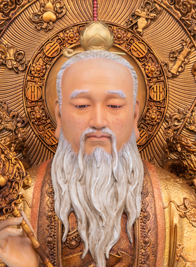 三清神像铜古旧新款家用摆件
