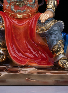 监斋菩萨汉白玉神像摆件