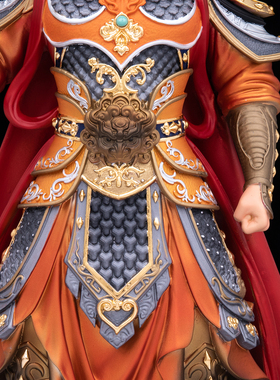 铜杨戬二郎神哮天犬供奉摆件