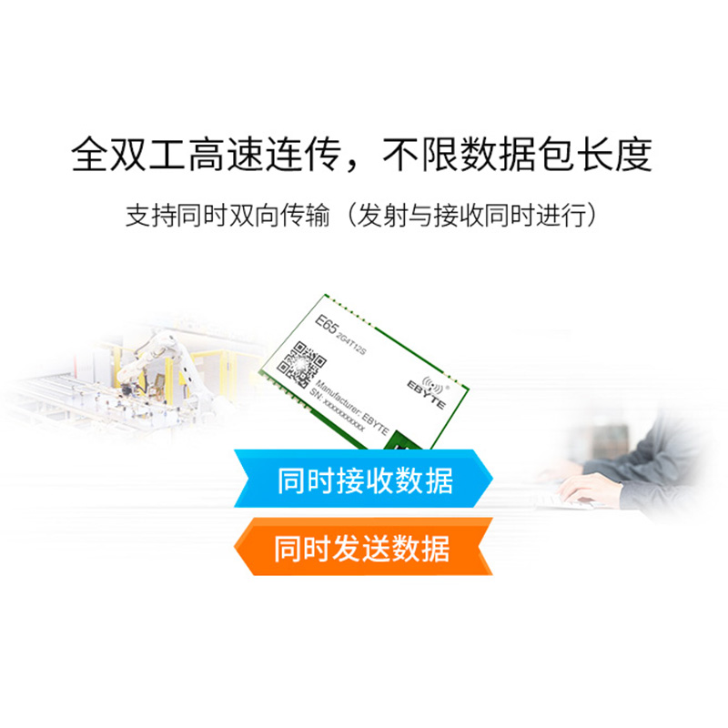 亿佰特2.4GHz无线串口收发通信模块全双工高速连续传输跳频抗干扰-图1