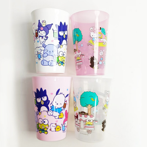 日本进口大创Dasio塑料水杯450ml耐摔PP材质夏日冰饮三丽鸥漱口杯 - 图3