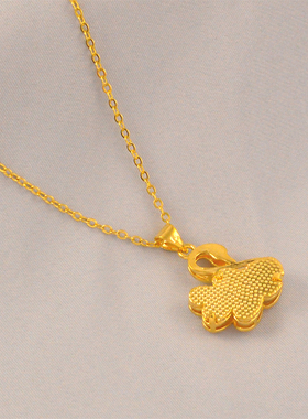 仿真黄金百搭送链子新款镂空天鹅